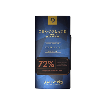 72% Dark Chocolate - Roasted Cacao Nibs
