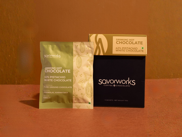 Drinking Hot Chocolate - 42% Pistachio White Chocolate